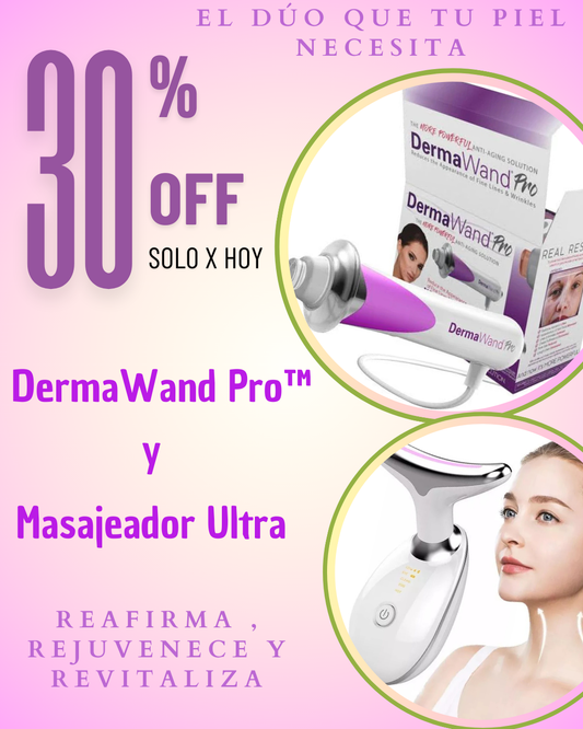 DÚO ANTIARRUGAS: DermaWand Pro™ y Masajeador Ultra